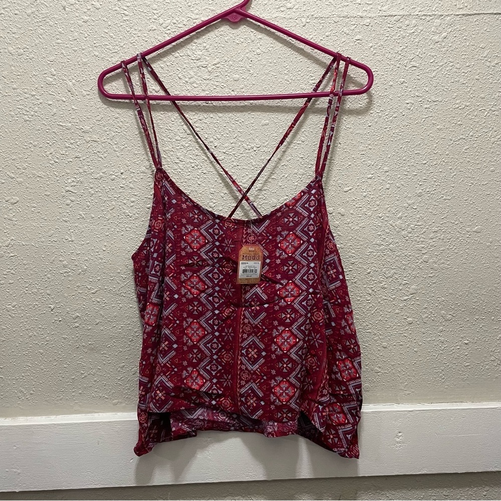 NWT Mudd Crop Tank Top